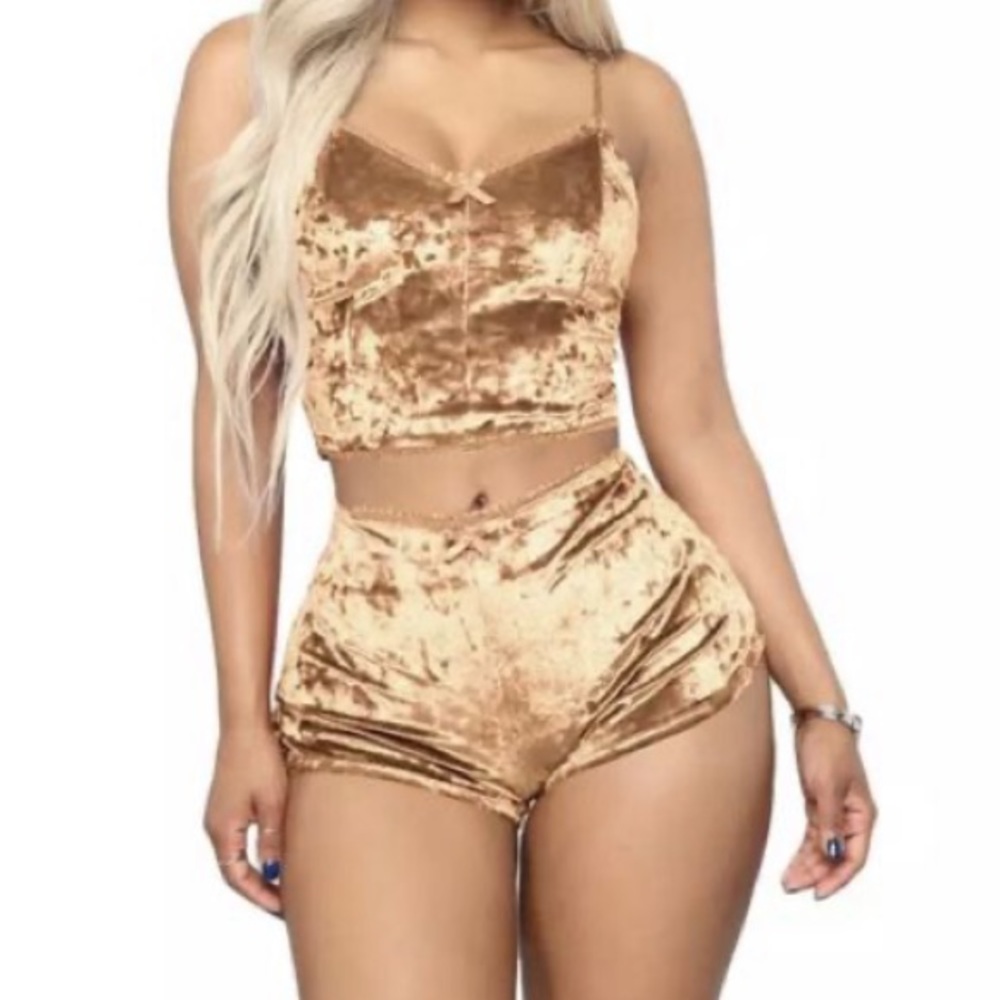 Crop top and short set